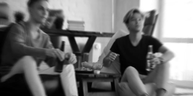 Sesja grupowa w stylu duotone